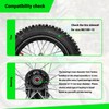 XIKOBY 12'' Wheel & 80/100-12 3.00-12 80x100x12 Rear Dirt Bike