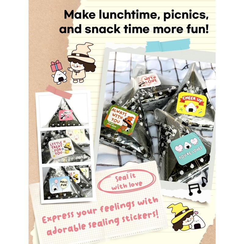 [50 sheets] Nice witch's Seaweed Wrappers for Triangle Rice Ball