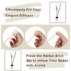 uxcell 102Pcs Reed Diffuser Sticks Set, Fiber Fragrance Flower Reed
