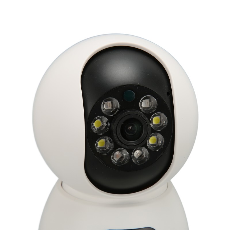 Security Camera 2K 4MP Dual Lens 2.4G Mobile App 360°