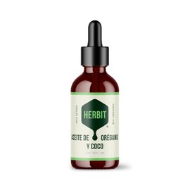 Aceite de Orégano Natural 80% Carvacrol – Frasco 30 ml con Gotero (30 ml, Orégano - Coco)