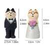 Dylayos Wedding Cat Figurines Set - Bride and Groom Kitty,