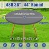 Moosfor Round Spandex Table Cloth, Elastic Fitted Waterproof Tablecloths for