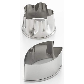 Yoshikawa YJ2790 Vegetable Cutter, Cherry Blossom Cutter, 5-piece Set, Cooking Iroha YJ2790, Silver