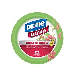 Dixie Ultra Disposable Paper Plates, 10 1/16 Inch, 22 Count (Pack of 4)