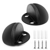 Topes de puerta autoadhesivos, protector de pared de acero inoxidable,