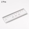 sourcing map 2pcs Film Flexible Ruler 10cm 0.1mm Scale with