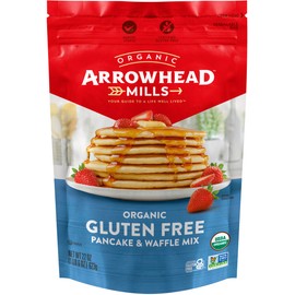 Arrowhead Mills Organic Gluten Free Pancake & Waffle Mix, 22 oz Bag (Pack of 6)