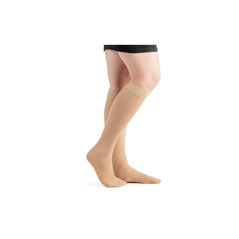 Actifi Surgical Opaque 20-30 mmHg Compression Stockings, Knee High, Closed