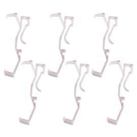 Amazing Drapery Hardware 2.5 Inch Clear Valance Clips for Blinds & Window Shades, 6-Pack - Hunter Douglas WoodMates and Chalet Woods Replacement, Faux Wood & Metal Treatments