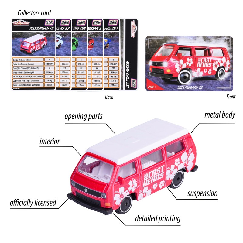 Majorette CastHeads Series, 6 Assorted