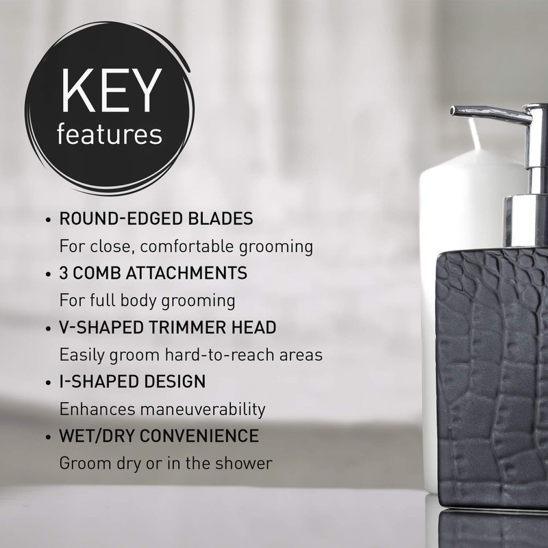 Panasonic ERGK60S Slim Line Body Groomer, ERGK60S, Silver