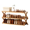 Choclaif Free Standing Shoe Racks for Closet, Shoe Shelf Bamboo