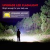 LETMY LED Tactical Flashlight S2000 [4 Pack] - High Lumens,