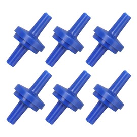 Check Valve 10Pcs PP Plastic Hose Water Stop Diaphragm Barb for Air Intake Feed - and Wear - Fish, Food and Beverage, Equipment, Chemical Industry (4mm blue)