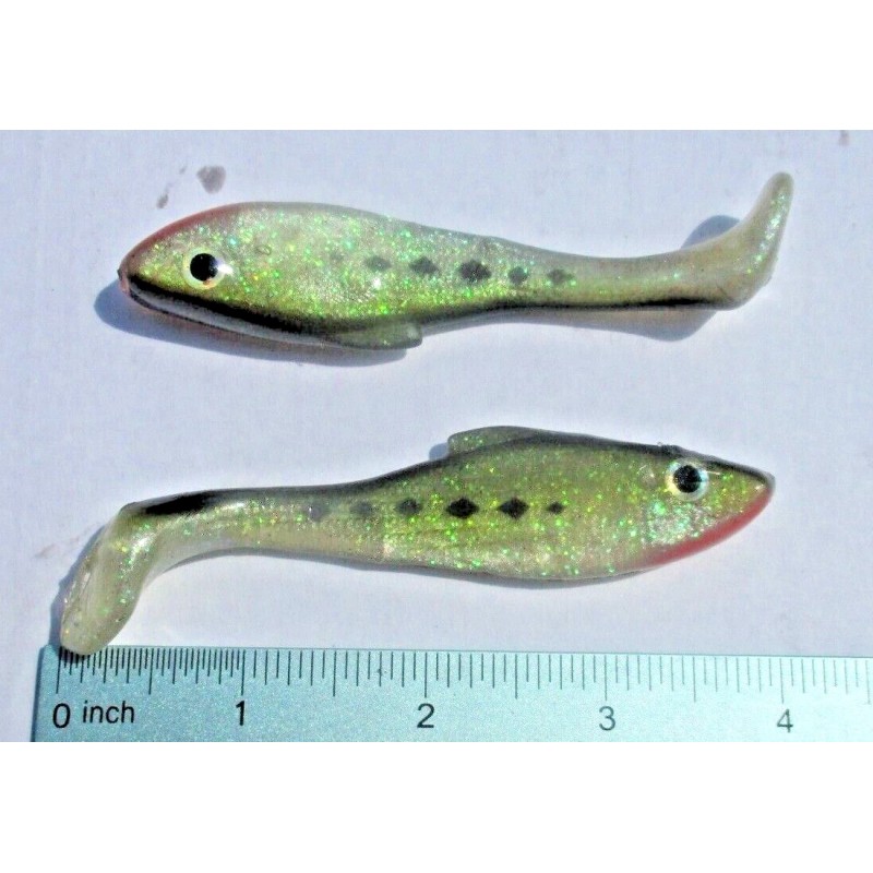 ALL AMERICAN Tournament Quality Soft Plastic Lures 4ct BABY BASS