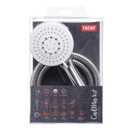 Tatay 3383309 Calma Complete Shower Kit, Silver, One Size