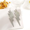 Punk Exaggerated Lightweight Lightning Thunder Weather Bolt Dangle Hanging Earrings