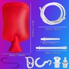 2L Home Enema Bag Kit with 2 Tips, 60 Inch