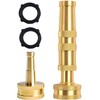 Solid Brass Heavy Duty Adjustable Twist Hose Nozzle, CM CUMIZON