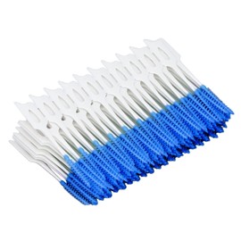 TOPINCN Cepillo Interdental, 160 Piezas de Material de Silicona Palillos de Dientes de Hilo Suave para el Cuidado Bucal, Cepillo de Salud Bucal para Adultos (Azul)
