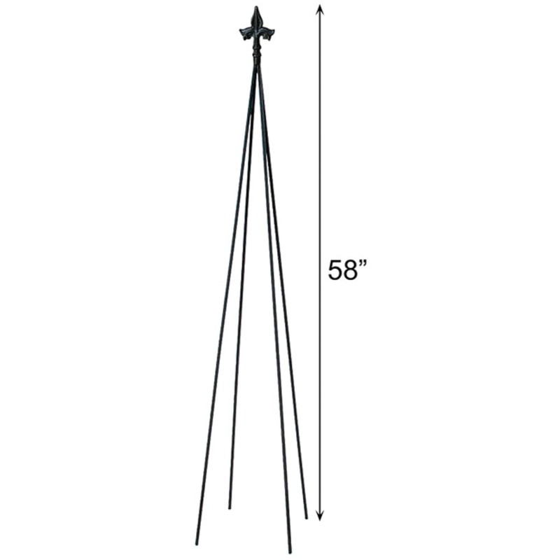 BestNest Achla Fleur-De-Lis Topiary Frames, 58 in Tall, Pack of