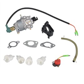 Carburetor Solenoid Intake Manifold Gasket Filter Kit for Honda GX390 188F 190F 5KW 6.5KW Generator Engine