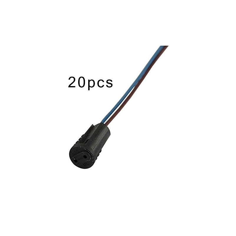 G4 plastic lamp holder with Teflon wire 15cm,Small G4 lamp