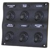 Unified Marine 50031297 SeaSense Wave Design 6 Gang Switch Panel,