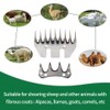 Lucky Farm Sheep Shears Blades Curved Wool Shearing Comb and