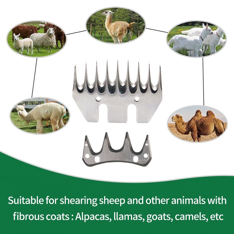 Lucky Farm Sheep Shears Blades Curved Wool Shearing Comb and
