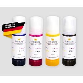 Sublimation Ink with Universal Adapter Suitable for All EcoTank Printers | Replaces Epson No. 101, 102, 103, 104, 105, 106 etc.