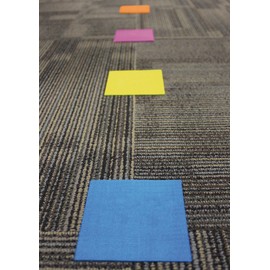 Spot On Colorful Squares Carpet Markers 4-inch (TCR77049)