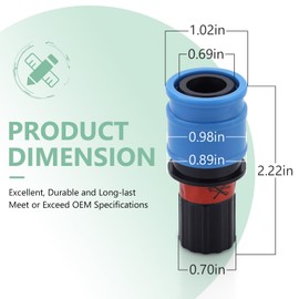 46138000 Faucet Spout Quick Coupling Replacement for Grohe Universal 46138000 46315000 48220000 12365000 64999000 1/2 in（No flow limit）