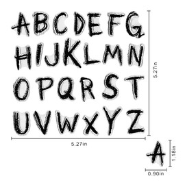 Christmas Letter Upper Case Alphabet Clear Stamps for Card Making Scrapbooking Crafting DIY Decorations, Christmas Words Silicone Clear Stamps for Embossing Album Crafts