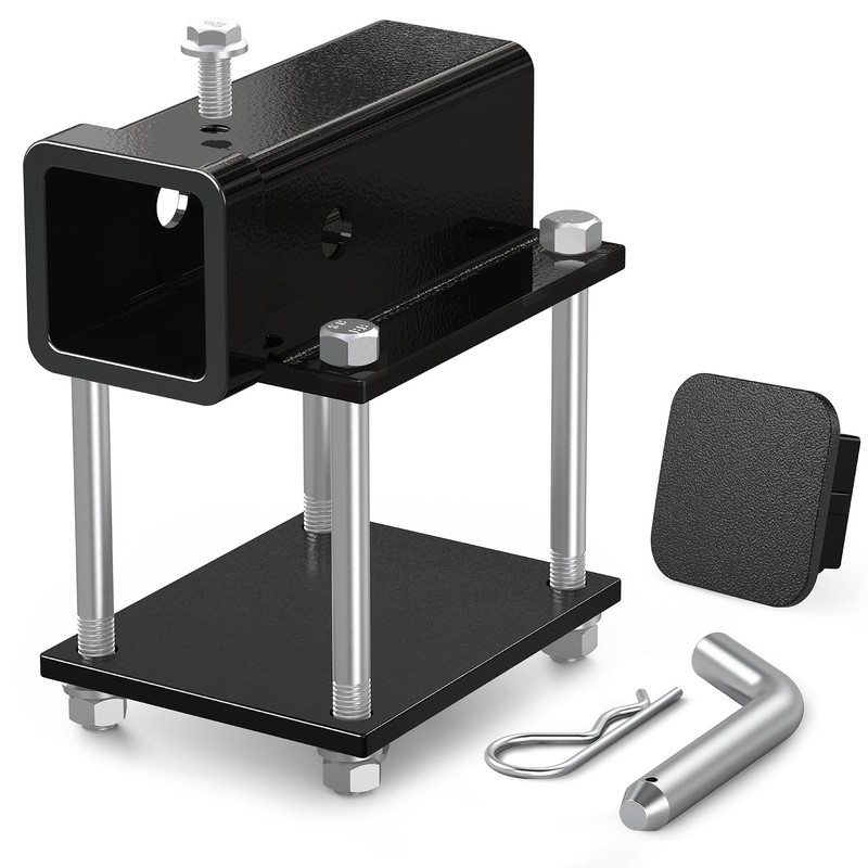 Ohuhu Bolt-on RV Bumper Hitch Receiver Adapter Fits 4-4.5" Beam,