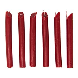Solid Color Drip Candle with 30 Minutes Operating Time, Unscented Dripping Candles for Wine Bottles, Decor for Wedding, Event & Party, 6 Pack, Red