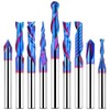 EANOSIC 9PCS Carbide CNC Router Bits Set 1/4 Inch Shank,