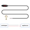XMSJSIY 3A 12V 24V Inline Cord Switch ON/Off Push Button