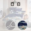 Erwin Müller Flannelette Bed Linen Blue Size 200 x 220