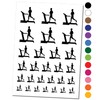 Man Running on Treadmill Cardio Workout Gym Temporary Tattoo Water