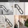 ROTHLEY Hand Rails for Outdoor Steps,Hand Rails for Elderly Porch