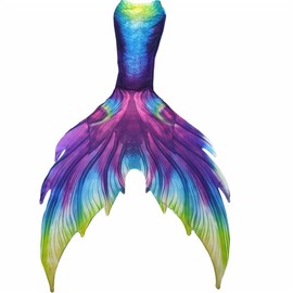 Angel Closet Fabulous Mermaid Tails for Adult Women Men Swimmable Mermaid Tail Beach Costumes Mermaid Swimsuits (Purple,XX-Large)