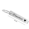 Keyring with Engraving, Stainless Steel, Keyring with Name, Gift for