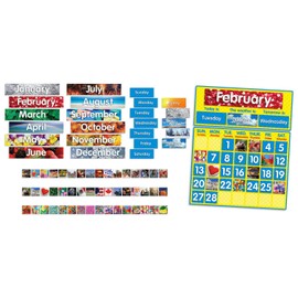 Scholastic Photo Calendar Bulletin Board (TF8019), Clear