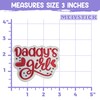 MEIYSTICK Daddy's Girl Embroidery Patches for Clothes Backpacks Hats Jeans