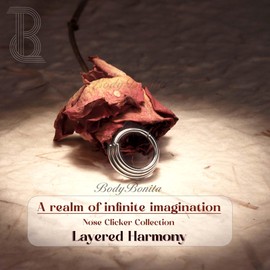 BodyBonita Septum Piercing 16G - 316L Stainless Steel Nose Piercing Nose Ring Hoop for Women Men Helix Conch Piercings Tragus Daith Cartilage Piercing 8mm 10mm, Stainless Steel