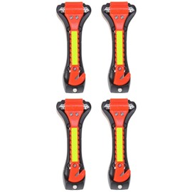 Escape Tool Martillo de Seguridad de Emergencia para Coche con rompevidrios y Cortador de cinturón de Seguridad, 4 Unidades