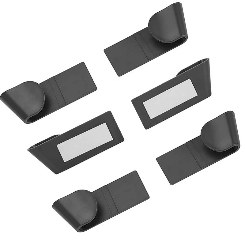 CQADSC 6Pcs Pan Lid Holders Household Wall Mount Pot Lid