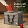 Christmas Village Glossy Red Collapsible Tree Skirt 68cm – Durable